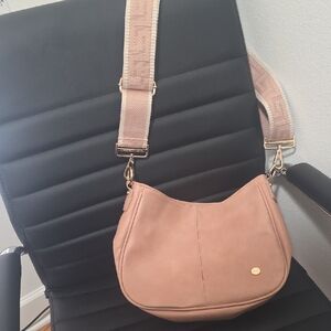 Modern+Chic Women's Dusty Pink Crossbody Shoulder Bag